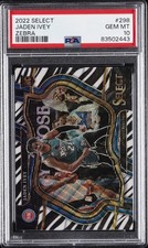 2022 PANINI SELECT ZEBRA #298 JADEN IVEY ROOKIE RC PSA 10