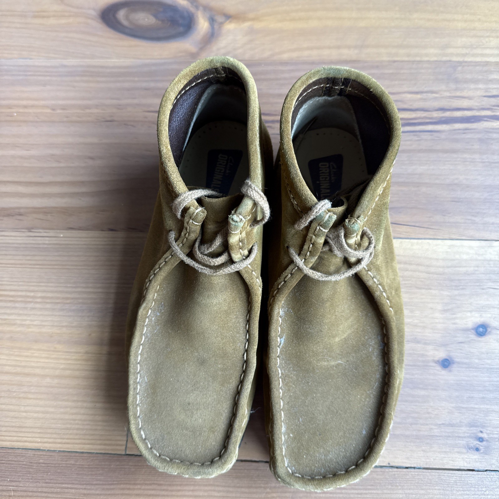 SAOLA Clarks Originals Wallabees uomo taglia 8 5M suola crepe scamosciata marrone