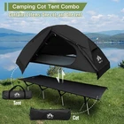 Night Cat Upgraded 1-Person Waterproof Camping Tent Cot 4-in-1 Elevated 31.5in