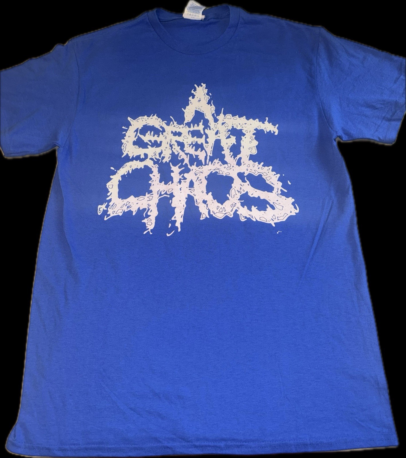 RARE NEW NWOT KEN CARSON A GREAT CHAOS Blue Tour T-Shirt Size M US18