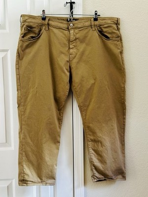   Mavi Matt Men s Pants Size 44x30 Brown Straight Fit Casual Stretch Pants  