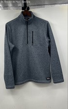 Eddie Bauer 1/4 Zip Fleece Pullover Sweater Men's Medium Blue Casual