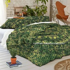 Mandala Indian Duvet Doona Cover Throw Quilt Cover Bohemian Bedding Blanket Boho