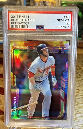 2014 Finest BRYCE HARPER Refractor #48 ~ PSA 10