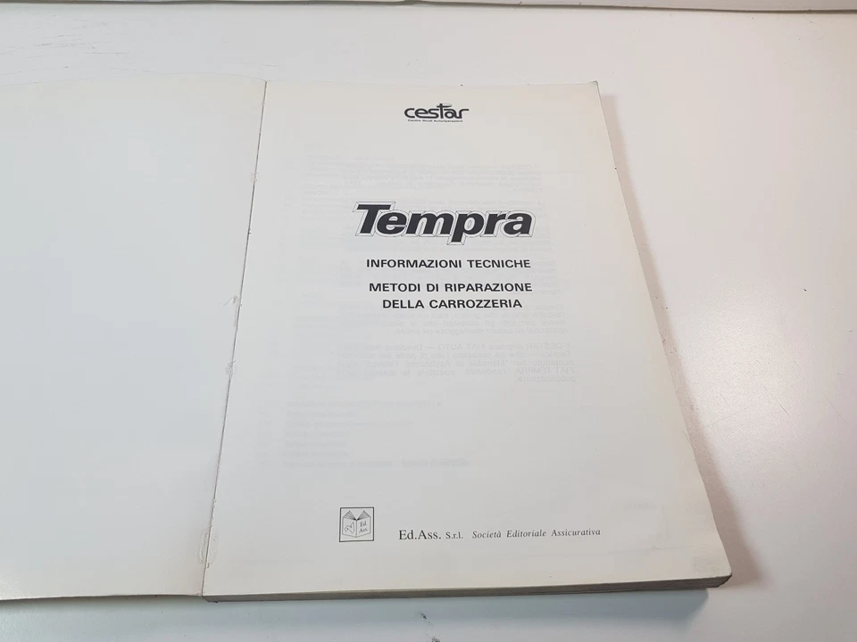 Manuale officina Fiat Tempra dati tecnici e metodi riparazione carrozzeria ed 91 - Immagine 4 di 4