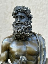 Bronze Sculpture Cerberus Dogs Art Statue Hades Decor Man Heads Rare Decor Rare