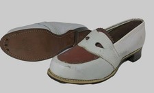 Vintage Deadstock 1970s White Leather Platform Loafers Made In USA Size 7