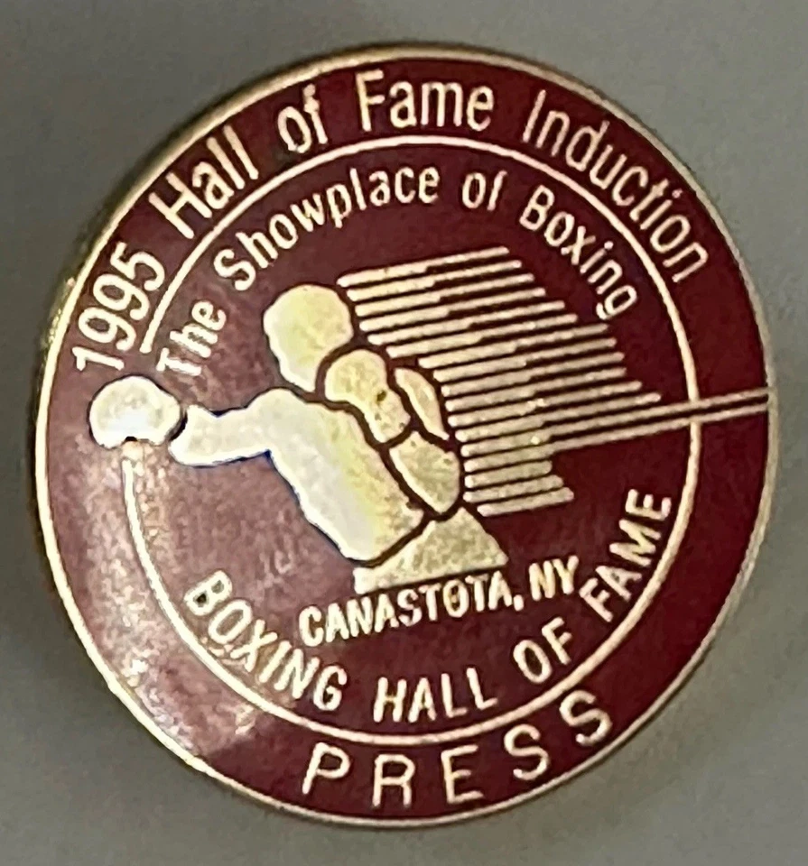 1995 Boxing Hall of Fame Induction Canastota, NY Boxing Ceremony PRESS Pin #026 - Image 2 of 4