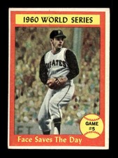 1961 Topps #310 World Series Game 5 Face Pirates EX *m7
