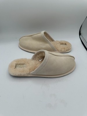 UGG Pearle UggPlush Scuff Slip On House Slipper 1115139 Cream Women's 8