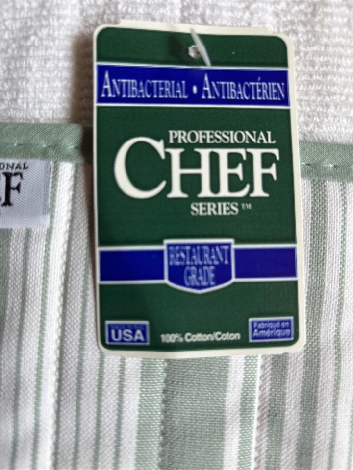 Bache Charles Craft Professional Chef Series - Rayas verdes y blancas Foto 2 de 4