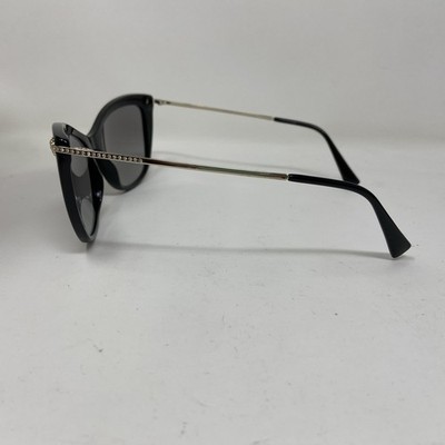 VERSACE Mod 4345-B GB1/11 57-17 BLACK GOLD W/ GRAY LENS SUNGLASSES
