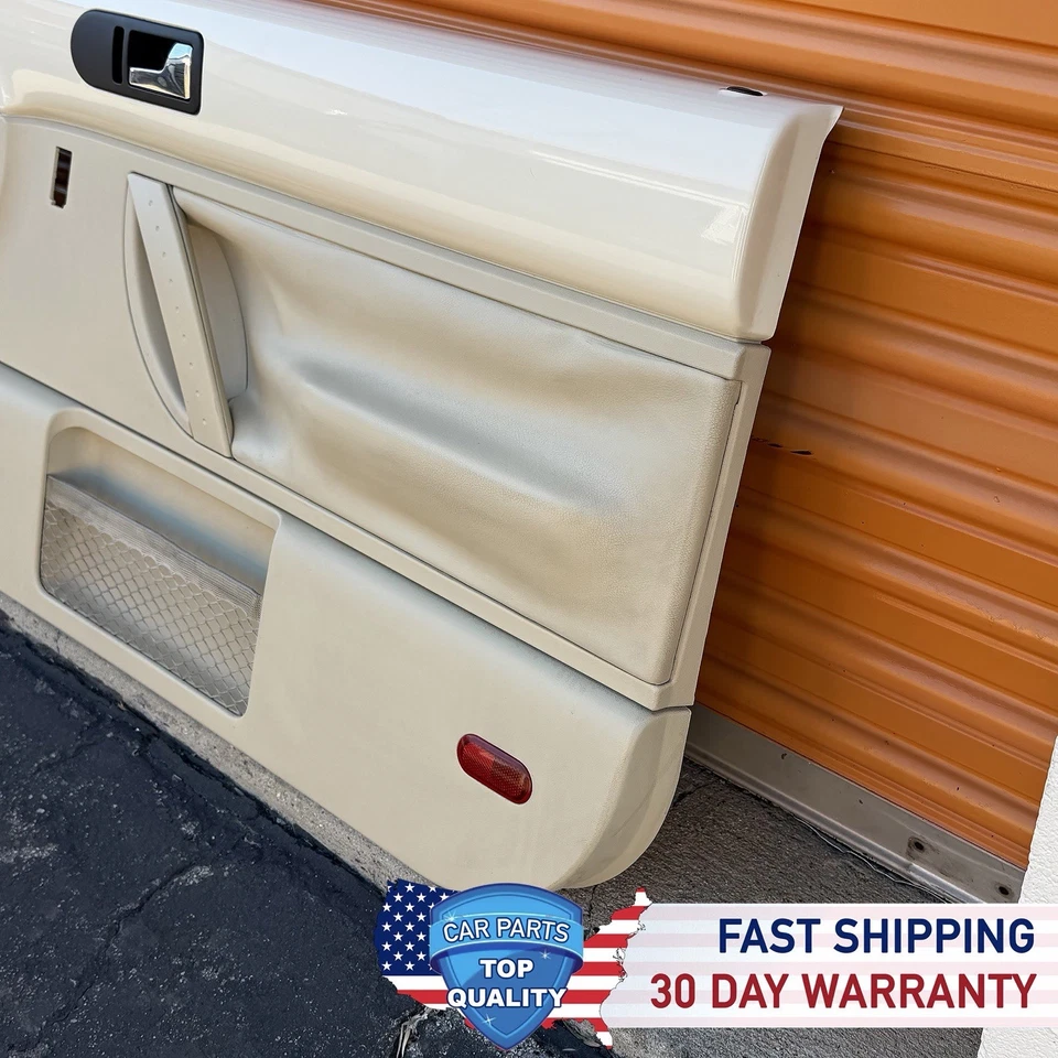 Par de paneles de puerta interior izquierdo derecho Volkswagen Beetle 1998-2010 OEM BEIGE/CREMA Foto 3 de 4