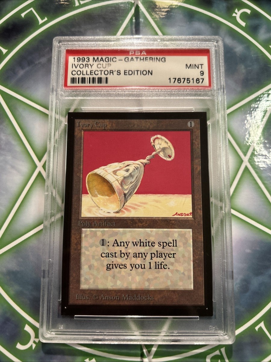 MTG: IVORY CUP 🔥PSA 9 MINT🔥COLLECTORS EDITION-1993 UNCOMMON | eBay
