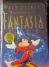 Black Clamshell Walt Disney, FANTASIA / MICKEY MOUSE VHS Tape Nostalgia 