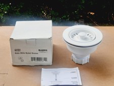 Blanco 441091 Matte White 3-1/2" Basket Strainer  Sink Flange NEW 