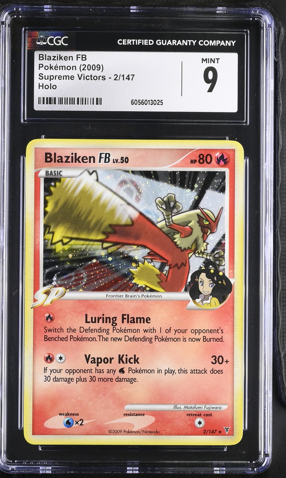 CGC 9 MINT Blaziken FB 2009 Supreme Victors 2/147 Holo Pokemon Card psa
