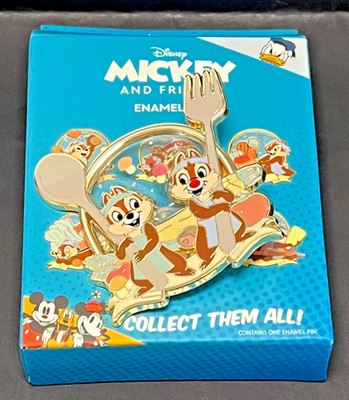 Disney Mickey and Friends Chip & Dale Veggies Series Opened Box Enamel Pin - New