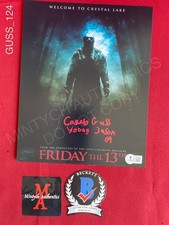 Caleb Guss autographed signed Friday the 13th 8x10 photo Jason Voorhees Beckett