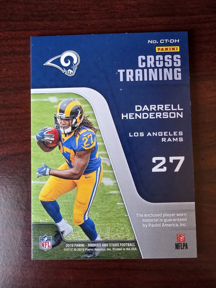 2019 Panini Rookies & Stars #CT-DH Darrell Henderson Cross Training #/180 - Image 2 of 2