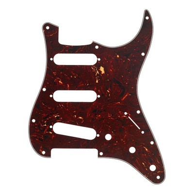 Fender 3 Ply 11 Hole Stratocaster Scratchplate/Plagbrett (Tortoise)