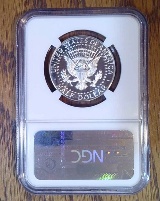 1964 Proof 90% Kennedy Half Dollar NGC PF67 Cameo (015) - Image 2 of 2