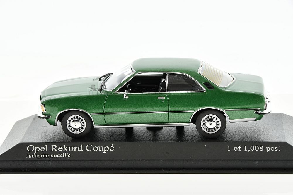 Opel Rekord D Coupe 1975 Minichamps 1:43, voiture de collection haut de gamme en metal