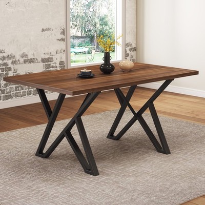 Dining table Featuring angular-shaped support legs Crafted from walnut wood