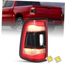 LED Tail Light Assembly With Blind Spots Left Driver Side Black Cover