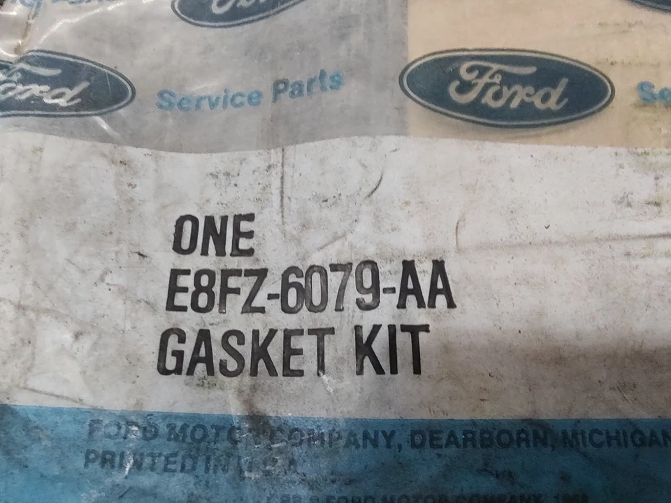 Juego de juntas de culata Ford #E8FZ-6079-AA 85-90 Escort 86-88 EXP 85-87 Lynx 1,9 L Nuevo de Lote Antiguo Foto 2 de 4