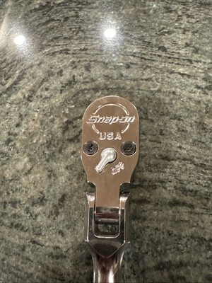 Snap On skf80a 1/2” drive stubby handle flex head ratchet new | eBay