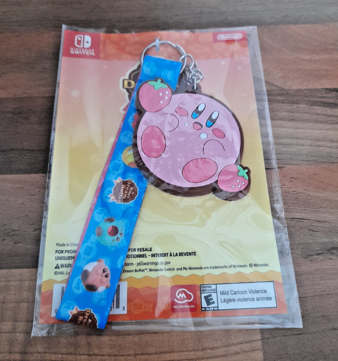 Kirby's Dream Buffet Keychain Keyring My Nintendo Rewards Exclusive BNIP