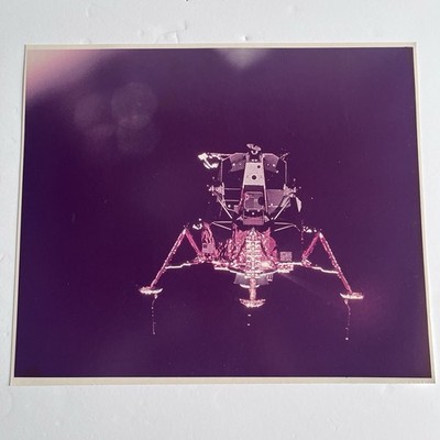 Vintage NASA Photograph Apollo 11 Lunar Module Eagle Kodak Paper 8x9.5