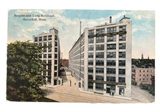 HAVERHILL, MA MASS~Burgess & Lang Buildings~Knights Allen Co Shoes~Essex St~1916