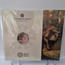 Tyrannosaurus 2024 UK 50p Brilliant Uncirculated Coin Sealed