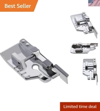 Quarter Inch Plastic Presser Foot with Edge Guide for Singer, Brother, and More
