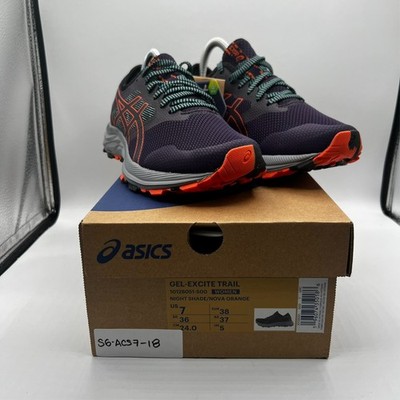 ASICS Gel-Excite Trail~Color Night Shade/Nova Orange Sneakers Women s 7 NEW