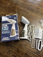 Open Box Conair Turbo ExtremeSteam Handheld Fabric Steamer - White