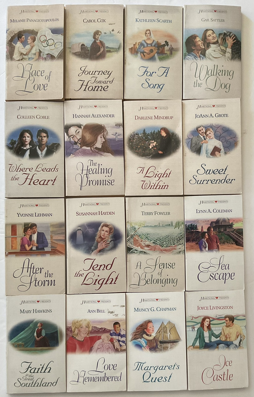 1998-2002 HEARTSONG PRESENTS lot of 30 Inspirational Romance pb 261-507