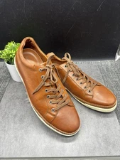 ALLEN EDMONDS  Porter Derby City Casual Comfort Sneakers Walnut Leather 11D Nice