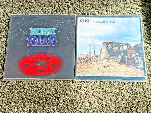 RUSH LP Vinyl Record Lot nice! 2112 and A Farwell to Kings