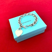 TIFFANY & Co. Bracciale con targhetta a cuore argento 925 29825
