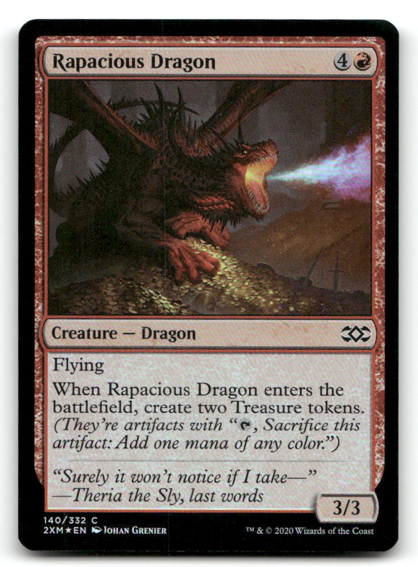 Rapacious Dragon Foil Double Masters 140 NM Magic