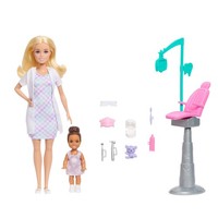 Barbie Karriere ZahnäRztin-Spielset Mit Blonder Puppe Im Arztkittel, Kleinkind-P