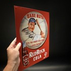 16" Vintage Style Babe Ruth Baseball Red Rock Cola Advertising Sign — photo 5