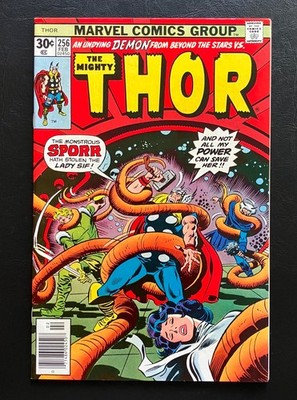 Mighty Thor Vol 1 #256 Thor + Levians vs Sporr + Securitons (Marvel Feb 1977)