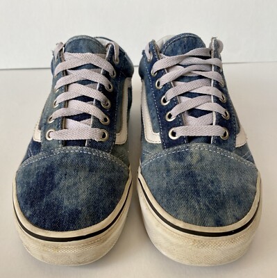 VANS Old Skool Acid Denim Skate Shoe Sneaker