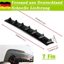 Universal Schwarz Auto Stoßstange Spoiler Diffusor Heckdiffusor 7 Fin 33'' x 5''