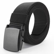 Men s Nylon Canvas Belt black green