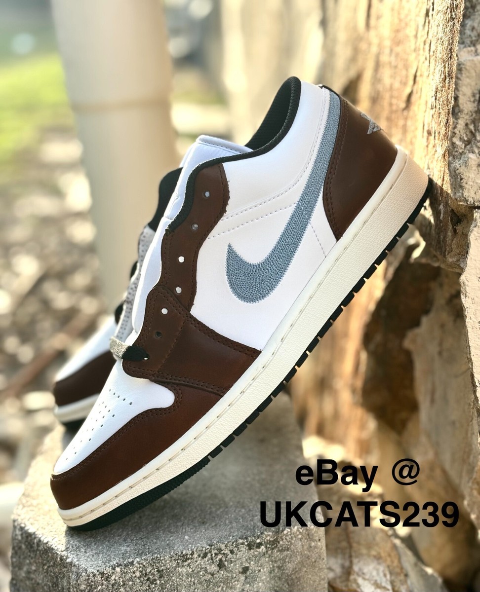 Nike Air Jordan Retro Low White Blue Grey Brown FQ7832-142 Men's Multi  Sizes